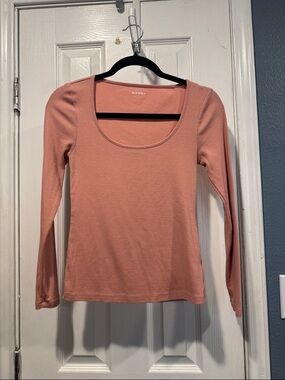 Old Navy Long-Sleeve Scoop Neck Top - Rose Pink